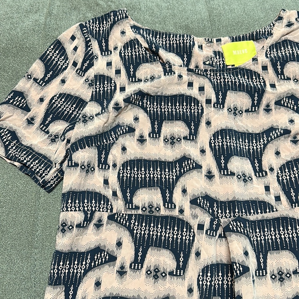 🐻🐻Anthropologie Maeve Zola Bear Dress 🐻🐻 - Picture 4 of 12